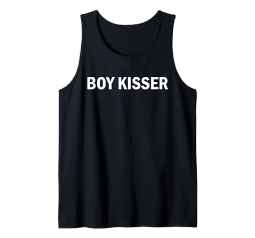 Boy Kisser Bold Minimal Text Design Tank Top