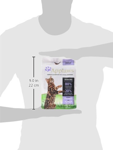 Applaws Complete and Grain Free Dry Cat Food 400g, Adult Chicken with Extra Duck (400g Bag) - Image 2