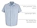 Red Kap Men's Industrial Stripe Work Shirt, Blue/White Stripe, Short Sleeve Large
