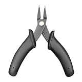 Mini Diagonal Spitzzange – Set mit 2 Schablonen und Schmuckherstellung | Präzisionswerkzeug aus Karbonstahl zum Schneiden von Kanten und Schneiden von Drähten, ergonomisches rutschfestes Design