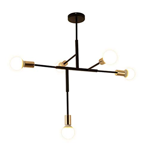 Lustre fer forgé QHQQXN plafonnier suspension chambre maison diniroom