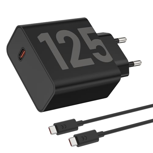 Chargeur USB C 125W avec câble de Charge Rapide 2M pour Motorola Edge 70, 60 Neo, 60 Pro, 50 Ultra, 50 Pro, 40 Neo, 40 Pro, 30 Pro, Moto G06 Power, G86, G85,...