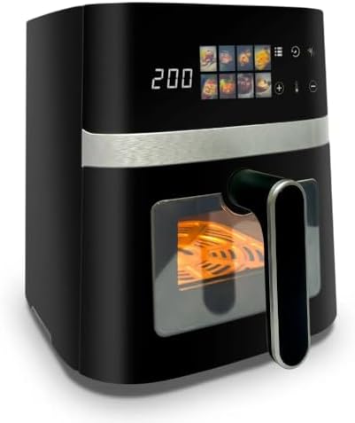 Air Fryer Fritadeira Elétrica Digital Extream 5,5l Preto e Prata,...