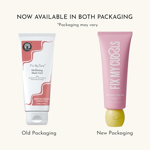 Image of Fix My Curls, Curl Defining Hair Gel | Sunflower Oil & Keratin | For Curly, Wavy Hair| Strong Hold Curl Sculpting Gel|Anti-Frizz, Silicone Free| 200gm