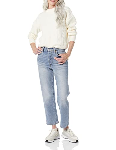 Image of Amazon Essentials Women's Soft-Touch Modern Cable Crewneck Sweater (Available in Plus Size)