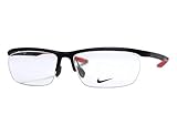 GAFAS DE VISTA NIKE 7928 SATIN BLACK/CHALLENGE RED PARA UNISEX ADULTO TALLA 58 (15)