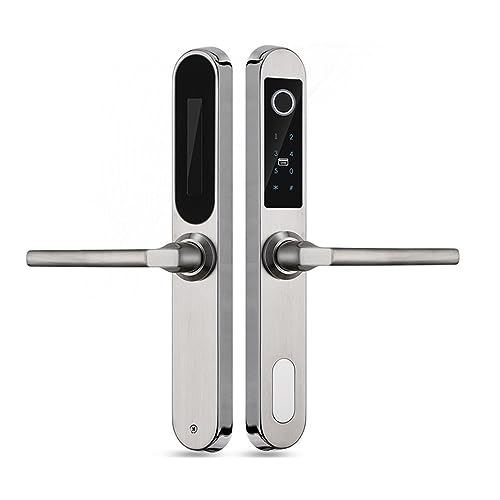 Scanner biométrique électronique porte en verre aluminium Right Push