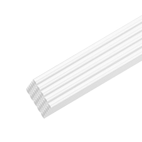 Image of MECCANIXITY 30pcs Acrylic Round Rods 5 /32 inch x 8 inch Clear Acrylic Dowel Rods Sticks Plastic Sticks Strip for DIY Crafts Lighting Gardening Decoration - 4mm x 200mm