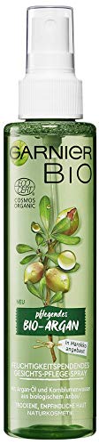 Garnier Gesichtsspray Kornblume Gesichtspflege, Naturkosmetik, Argan Feuchtigkeitsspendendes Gesichts-Pflege-Spray, Garnier Bio 1 x 150 ml