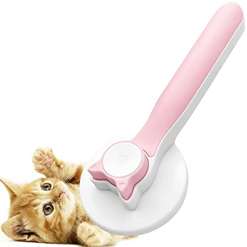 JUPPLIES Cepillo para Gatos con botón para Extraer los Pelos. Cepillo Quitapelos para Pelo Corto y Largo. Peine para Gatos con Cerdas de Masaje. Peine Mascotas y Perros Cover