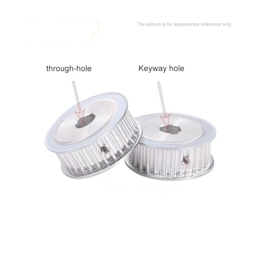 Poulie synchrone HTD5M 36T clavette 8mm pour courroie de distribution large 20mm - 4