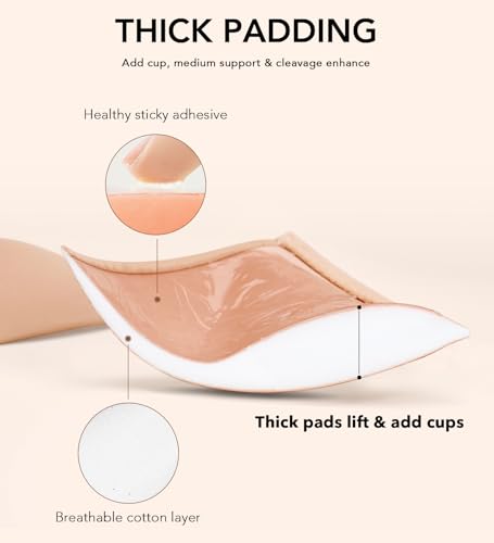 Backless Strapless Push Up Bra for Women Thick Padded Sticky Underwired Bras Self Adhesive3