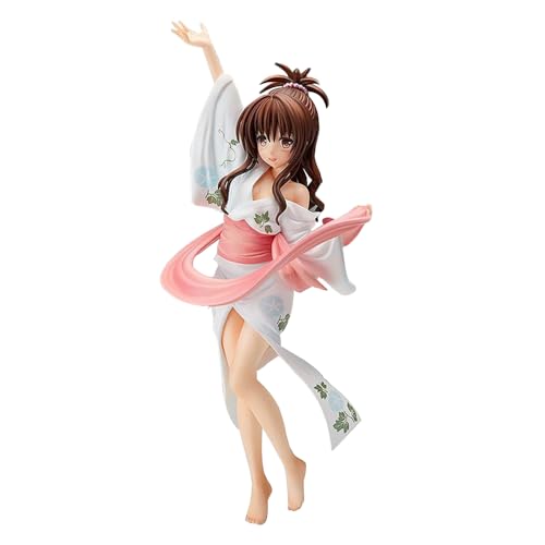 Gooyeh to Love Ru Darkness Figuras Yuuki Mikan Estatua PVC Figuras Dibujos Animados Niña Modelo Estatua Coleccionable Modelo Personaje Estatua Juguetes Adornos de Escritorio 22 cm