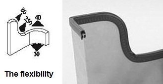 Seal Rubber C002-16F Vertical Bulb Trim Seal Bulb Diameter: 0.5 Inch Grip Range: 0.039 Inch To 0.14 Inch thumb #3