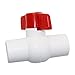 1pcs Water Supply and Drainage Pipe Quick Valve, PVC 20/25/32/40mm Ball Valve Water Pipe Fitting Industry Agriculture Tools (Size : 25mm Inner Diameter)