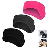 કોમેક ઇયર વોર્મર્સ, 3 પ Pack ક ઇયરમફ્સ ફ્લીસ ઇયરમફ્સ રનિંગ ઇયર કવર ભેજ વિકીંગ સ્વેટબેન્ડ સ્કી સ્પોર્ટ હેડબેન્ડ પુરુષો અને સ્ત્રીઓ (બ્લેક+ગ્રીન+રોઝ રેડ)
