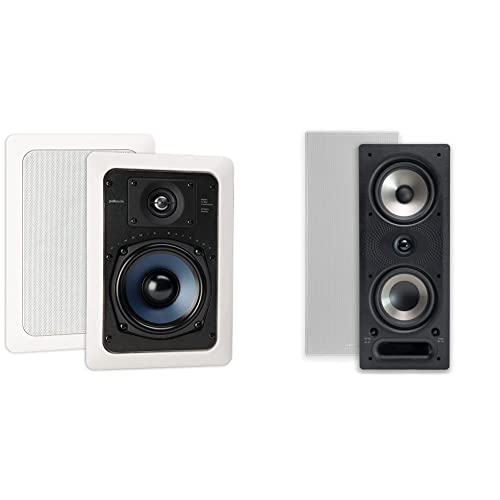 Polk Audio RC55i 5.25" In-Wall Speakers (Pair) – White