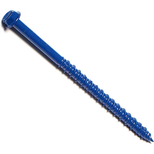 Hard-to-Find Fastener 014973161552 Slotted Hex Masonry Screws, 3/16 x 3-1/4, Piece-10
