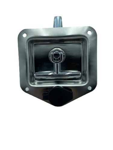 CERRADURA CIERRE CAJA ARMARIO CAJÓN DE HERRAMIENTAS EMPOTRADO. ACERO INOXIDABLE. PARA CAMIÓN, REMOLQUE, SEMIRREMOLQUE, FURGÓN