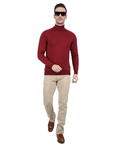 Image of Monte Carlo Men Wool High Neck Pullover Sweater