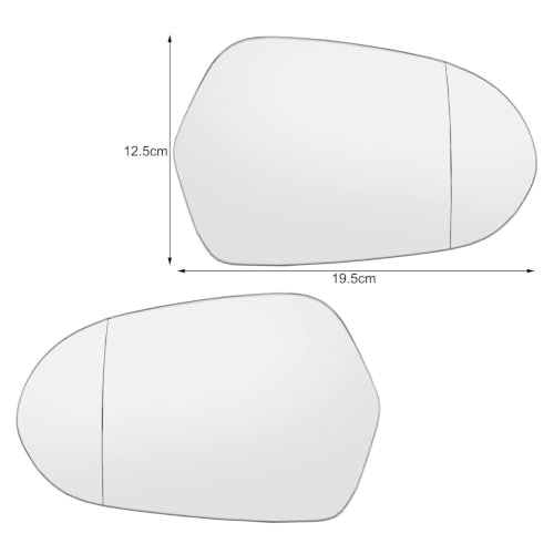 Miroir rétroviseur grand angle chauffant droit pour Audi A6 C7 angle mort réduit