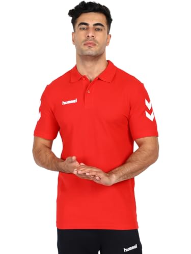 Image of hummel Go Cotton Logo T-Shirt 2.0 | Comfortable | Breathable Fabric | Durable | for Everyday Use | Ideal for Yoga or Gym | Cotton T-Shirt for Men