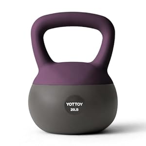 YOTTOY Soft Kettlebell, Set for Strength Training Kettlebells & Home Workouts, Soft-Sided Cushioned Base, Wide-Handle – Ideal for Men, Women, & Beginners