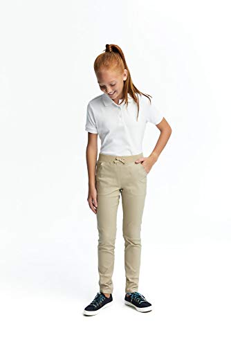 French Toast Girls' Short Sleeve Picot Collar Interlock Polo3