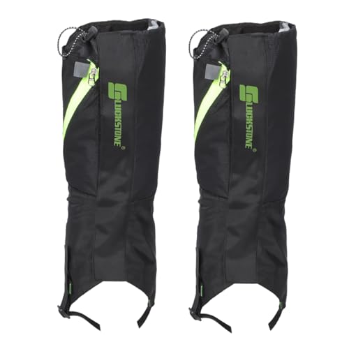 Sosoport 2 Pares Polainas Impermeables Al Aire Libre De Plasma Pantalones De Senderismo Mochila Impermeable Agua Polos Buceo Lana Tejido De Nailon Impermeable y Transpirable.