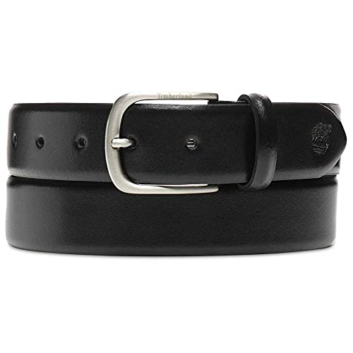 Timberland Cow Leather Belt for Men CLOTHING, Black, L