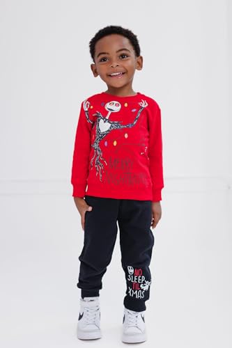 Image of Disney Holiday 2-Piece Fleece Sweatshirt and Pants Set for Baby & Kids