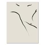 PRDECE Moderne Matisse Toile Affiche Abstraite Femmes Sexy Corps Ligne Mur Art Imprimer Peinture Décoration Photo Nordique Décor À La Maison 05 60x90cm No Frame