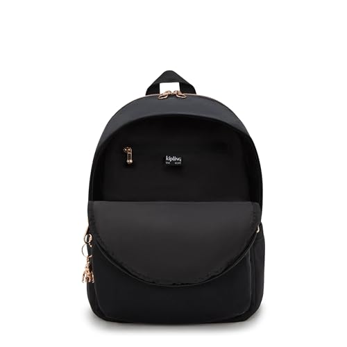 Kipling Delia Medium Backpack Blck Rose Spice