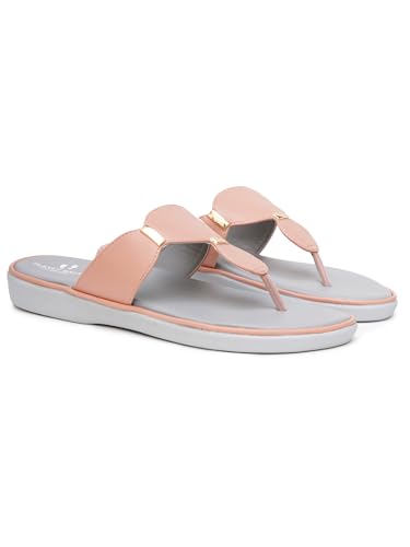 Image of Women's Elevate Comfort Flat Sandals Cushioned Adjustable & Stylish Slip-Resistant Design For Girls /Ladies