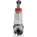 2 Port Straight Needle Valve, 5 Sizes NPT Female Connection, 316 Stainless Steel Industrial Hydraulic Flow Control Valve, Maximum Working Pressure 6000PSI, 3/4 in