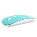TopCase USB Optical Wireless Mouse for Macbook (pro , air) and All Laptop + TopCase Mouse Pad (Turquoise/Hot Blue)