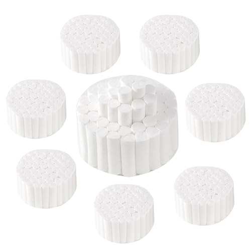 400 PCS Dental Gauze Rolls Cottons Pads, Nosebleed Kit Accessories #2 Medium 1.5