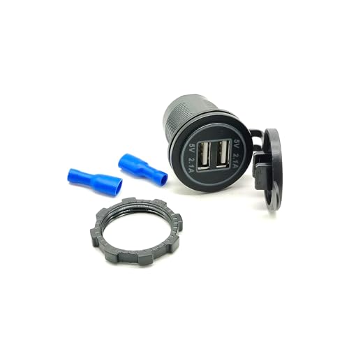 DC12-48V to 5V High Voltage Dual USB Car Charger for Marine Truck Motorcycle Car etc