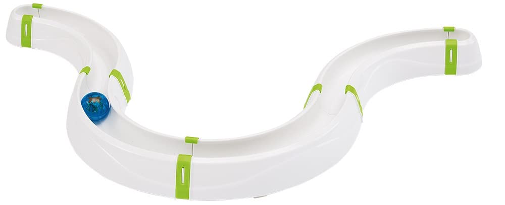 Ferplast Gioco Gatto Interattivo TYPHON, Giocattolo Gatto, Circuito Componibile, Pallina Luminosa Led Inclusa