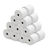 MERCURY TEXTIL - Rollo de Papel Térmico de 80x80x12mm Sin Bisphenol A, para Impresora Térmica, Rollos de Papel de Ticket, Caja Registradora, Recibos,Básculas (20 Rollos)