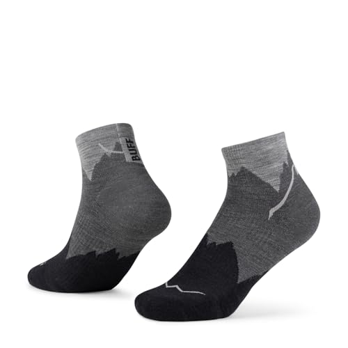 Buff Lw Merino Wool Quarter chaussettes de randonnée légères en laine mérinos pour adulte