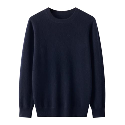 Hdhdeueh Men Wool O-Neck Long-Sleeve Pullover Sweater Basic Knitwear