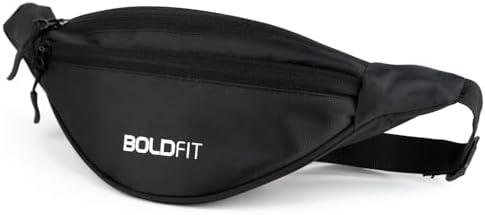 Boldfit Chest Bag for Men & Women,Crossbody Waist Pouch with 3 Zippered Compartments & Adjustable Strap,Multipurpose Fanny Pack for Travel, Festivals, Hiking, Cycling & Outdoor Activities