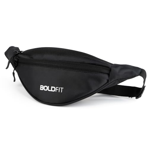Boldfit Waist Bag for Men Fanny Pack for Women Fanny Pack for Men Waist Bag for Women Chest Bag for Women Waist Pouch for Men Waist Bag for Boys Waist Bags for Girls Fanny Bag - Black (Image - 1)
