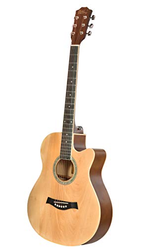 Image of BLUEBERRY B40, Acoustic Guitar Kit Inbuilt Truss Rod, with Bag, Strap, One Pack Strings and Picks - 40 Inch (Natural)