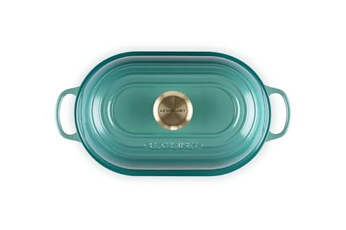 Image of Le Creuset Enameled Cast Iron Signature Oval Bread Oven, 11.5 inch, Riviera