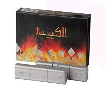 MEESA Smoker 60 Brick Hookah Charcoal for Zahrah Glass Hookahs