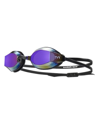 Image of TYR Adult Black Ops 140 EV Goggles - Racing Performance Swim Goggles | Low Profile Drag Reduction | 140-Degree Peripheral View | Durafit Silicone Gaskets | 4 Removable Nosebridges