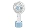 Beper P206VEN400 Mini Ventilatore Portatile Ricaricabile, 3 Velocità, Base d’Appoggio e Cavo di Ricarica Inclusi, Salvaspazio, Silenzioso, Mini Portable Fan