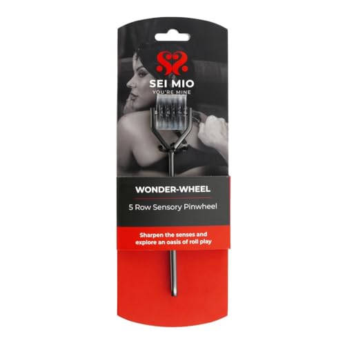 Sei Mio Pinwheel - 5-Row Sensory Pin Wheel for Erotic Sensation Play, BDSM Toys, and Adult Bedroom Exploration - Wartenberg Wheel